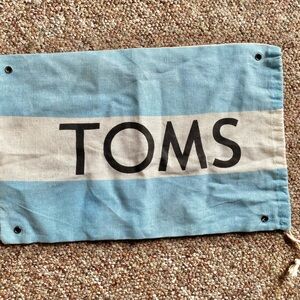 TOMS Light Blue and White bag